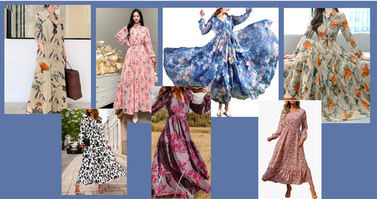 Clásico Atemporal: El Vestido Maxi Floral que Realza tu Belleza y Feminidad