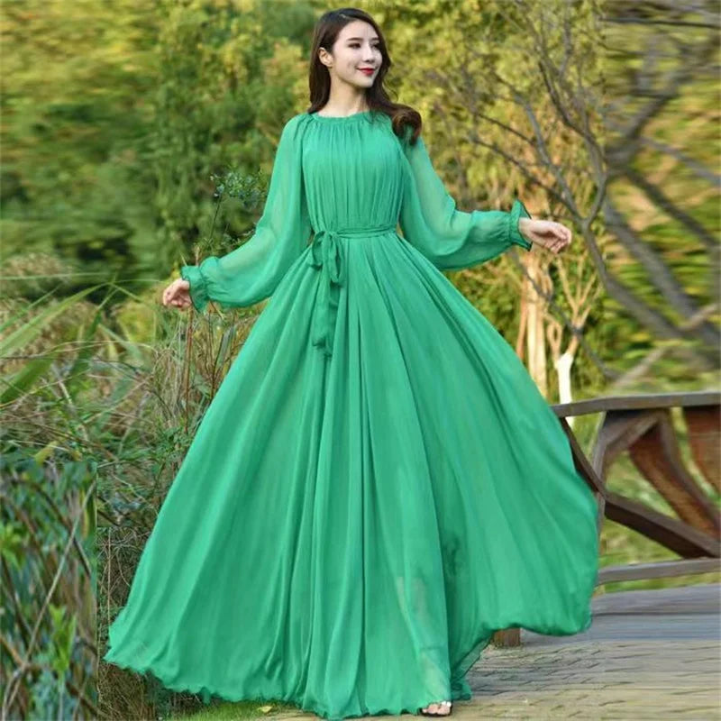 Elegant timeless maxi dress, classic Maxi Dress Women's
