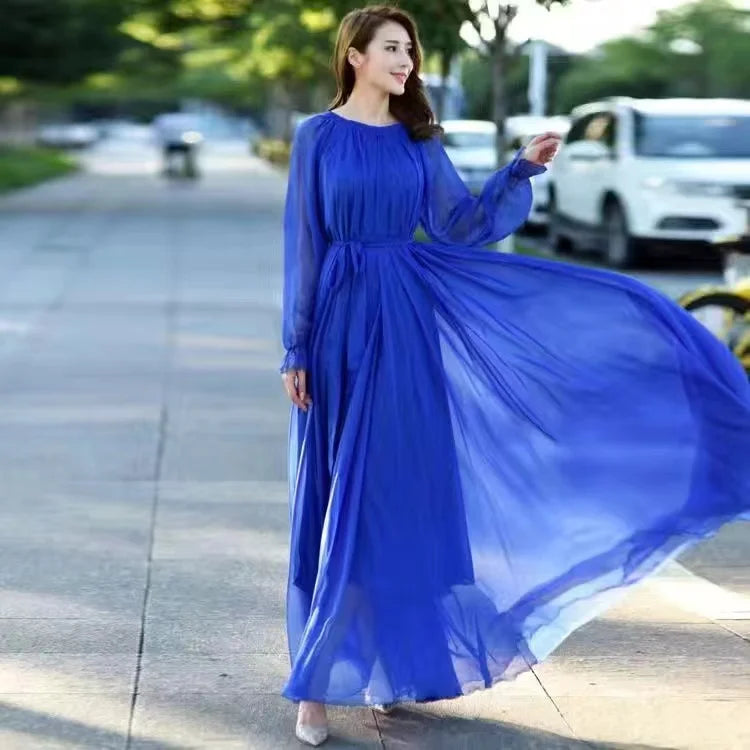 Elegant timeless maxi dress, classic Maxi Dress Women's