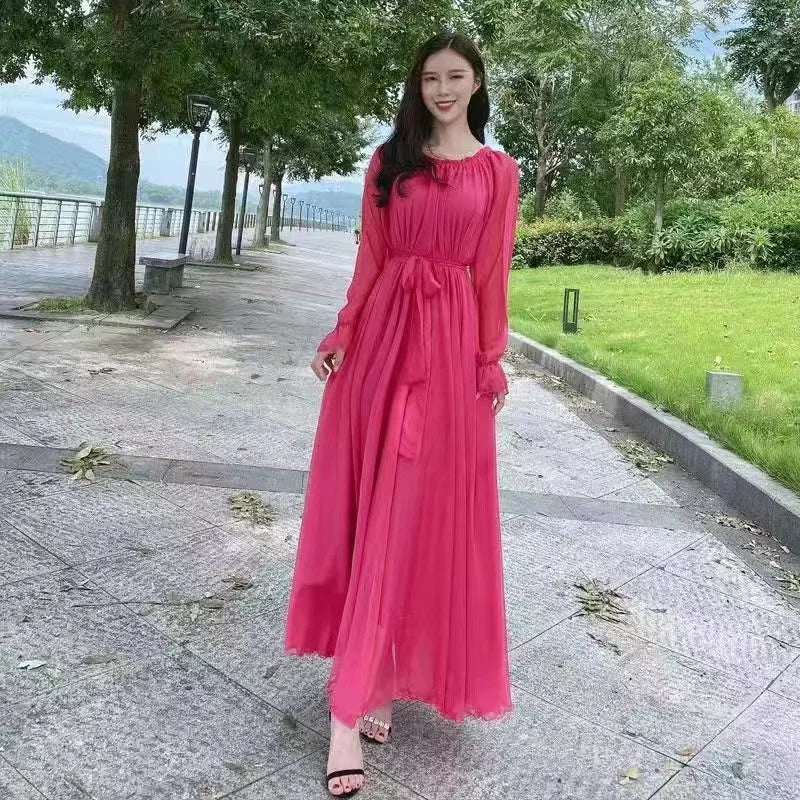 Elegant timeless maxi dress, classic Maxi Dress Women's
