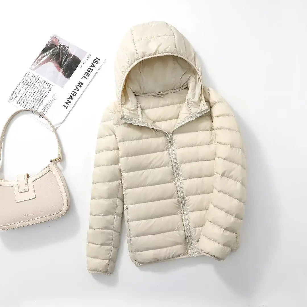 Women Puffer Jacket 15 Colors Plus Size 5XL 6XL 7XL New Spring Autumn Female Ultra Lightweight Packable Hooded Down Coats