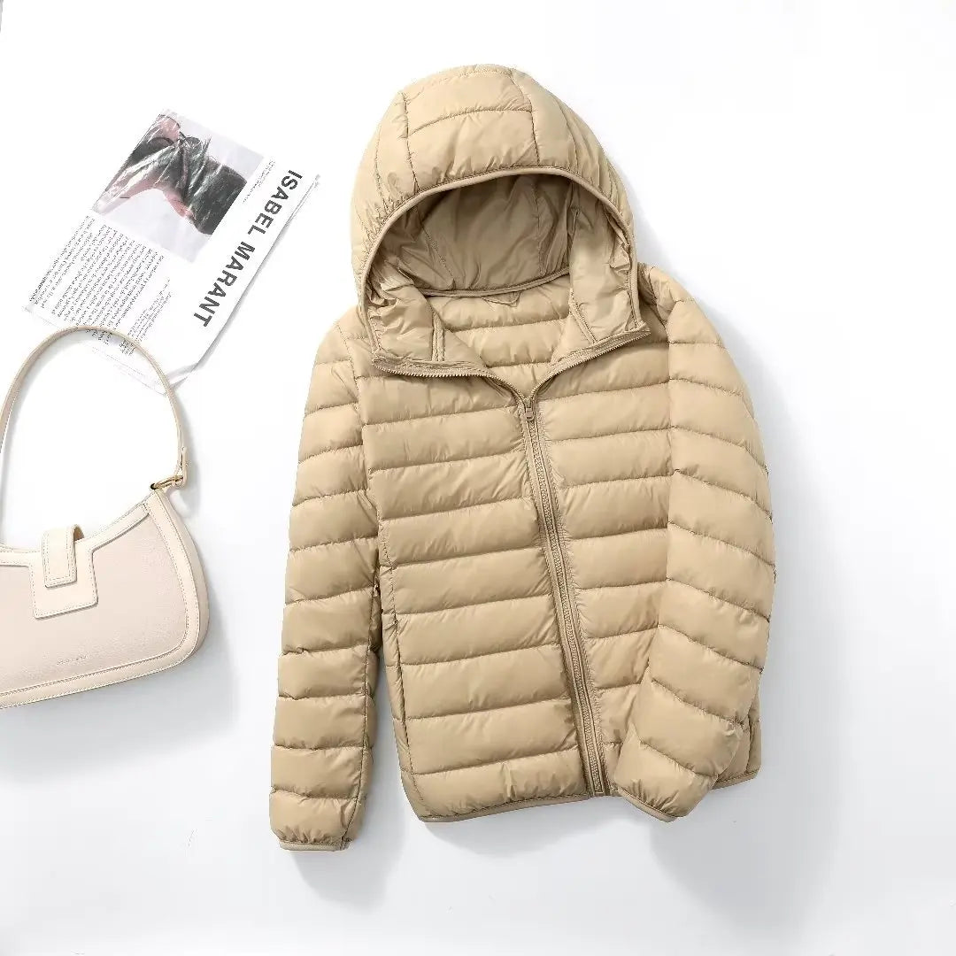 Women Puffer Jacket 15 Colors Plus Size 5XL 6XL 7XL New Spring Autumn Female Ultra Lightweight Packable Hooded Down Coats